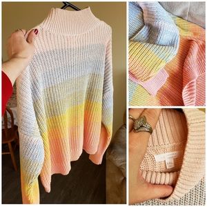 NWOT LC knit ombre oversized sweater